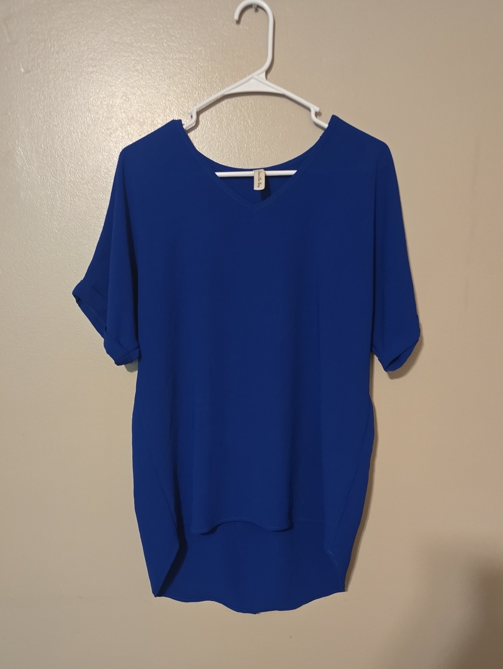 Vanilla Bay‎ Blouse Short Sleeve Blue Womens Size Large/XL